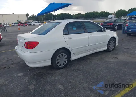 2003 Toyota Corolla S из США, поврежденный, VIN 2T1BR32E83C108692